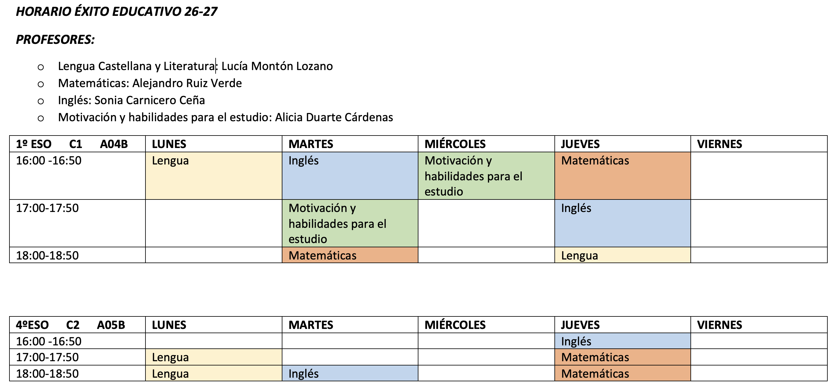 exito educativo